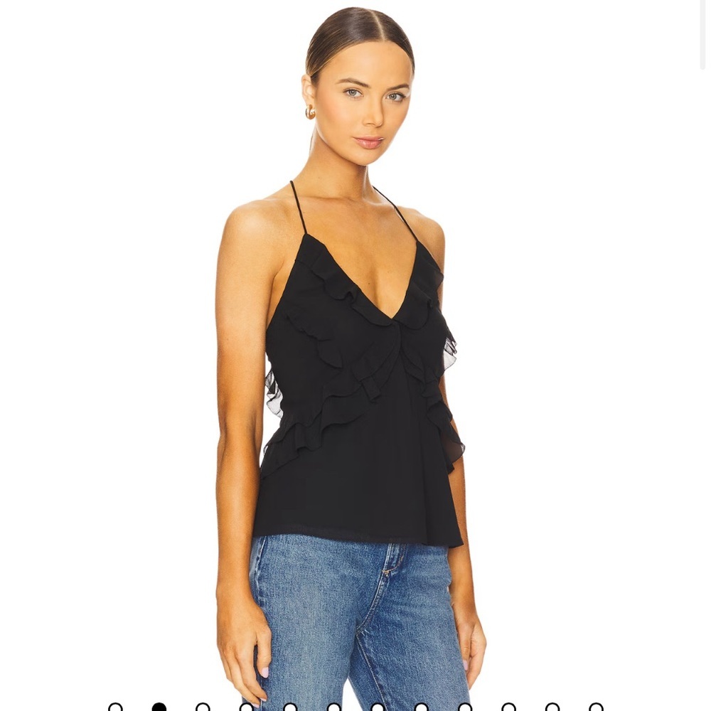 NWT Favorite Daughter The Who Me? Top in Black Size Small - Picture 3 of 16